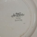 Duo d'assiettes plates Sarreguemines service Danube