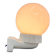 1950's Ceramic & Opaline Glass Wall Lamp, Czechoslovakia