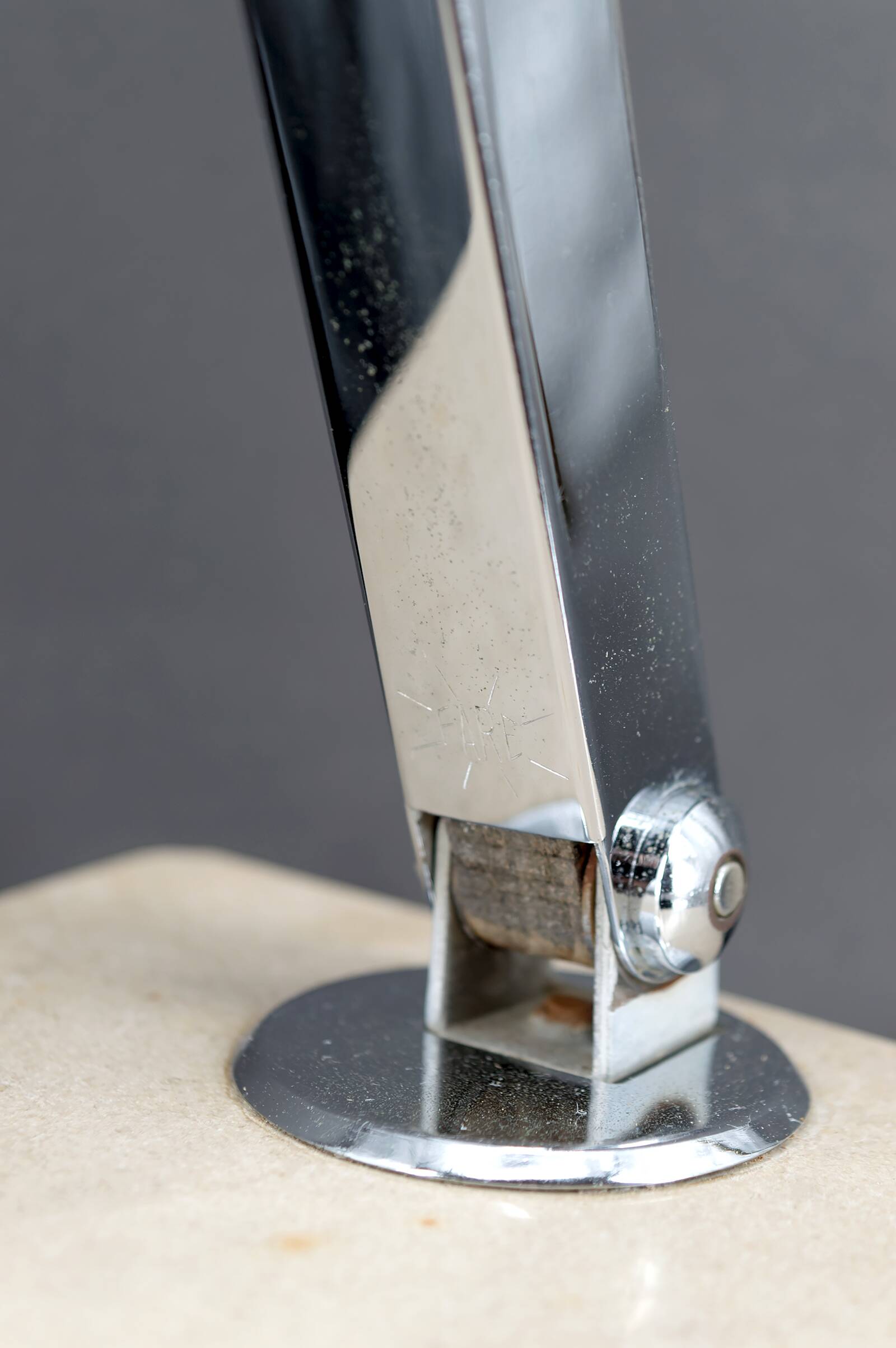 Important Art Deco Modernist Table Lamp, France, c. 1930