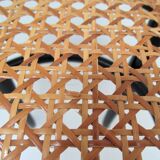 Black skated Thonet stool stamped