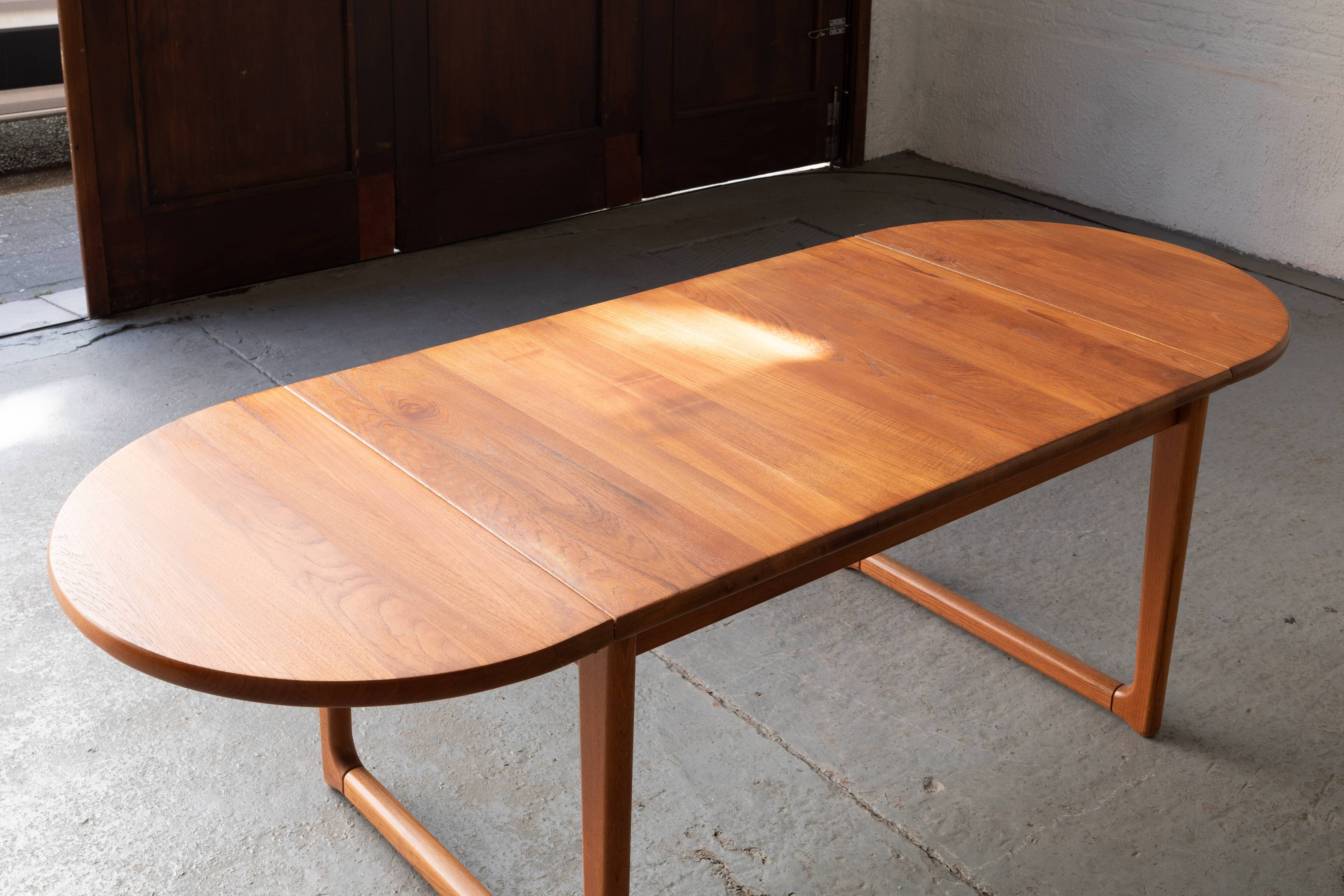 Dining table in solid teak, Denmark, 1960's