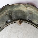 Cast iron art deco bevelled mirror - 39x21cm