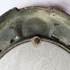 Cast iron art deco bevelled mirror - 39x21cm