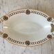 Oval and hollow dish longwy model "cézarine" art deco 30s