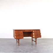 Mid-Century Modern Danish Teak Executive Desk, 1960s