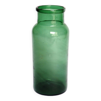 Large green pharmacy bottle