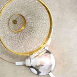 Mid-Century Czech Crystal and Brass Wall Lamp in Brass, 50s, set of 2