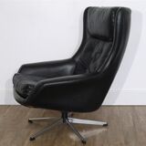 Scandinavian leather armchair 1970