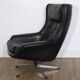 Fauteuil scandinave en cuir 1970
