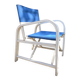 Folding canvas armchair by the sea La Baule 1960s