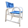 Folding canvas armchair by the sea La Baule 1960s