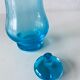 Blue glass decanter