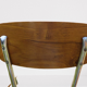 Lot of three chairs in formica effect wood 70