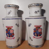 Pair of 19th century porcelain vases China East India Company