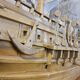 Unique V.O.C model ship from tree trunk (fully handmade)