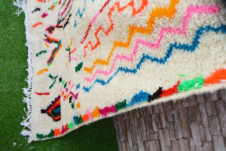 Tapis marocain en laine berbère 247 x 145cm