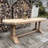 Solid oak monastery table