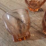 Verre à eau vieux rose 60’