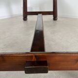 Old brutalist farm table designed by George Robert in pine from the 70s