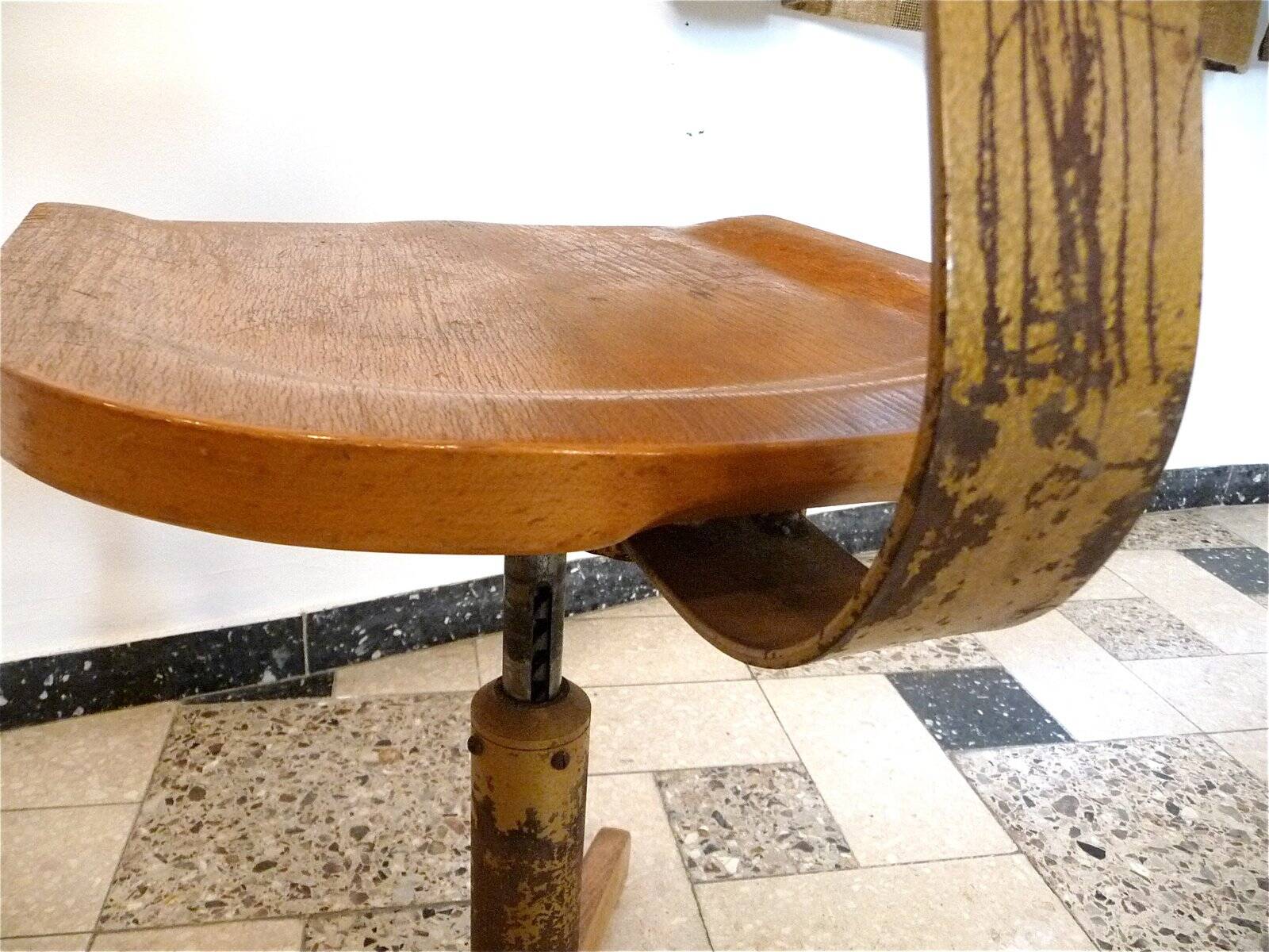 Model 350 industrial swivel desk chair by Ama Elastic, West-Germany, 1950s