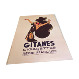 Gypsy poster cigarettes illustrator René Vincent 1995