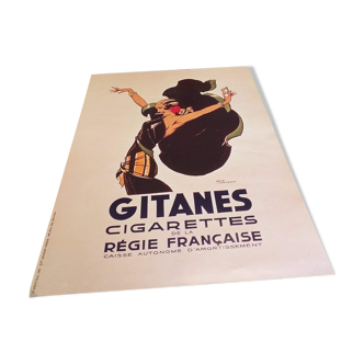 Gypsy poster cigarettes illustrator René Vincent 1995