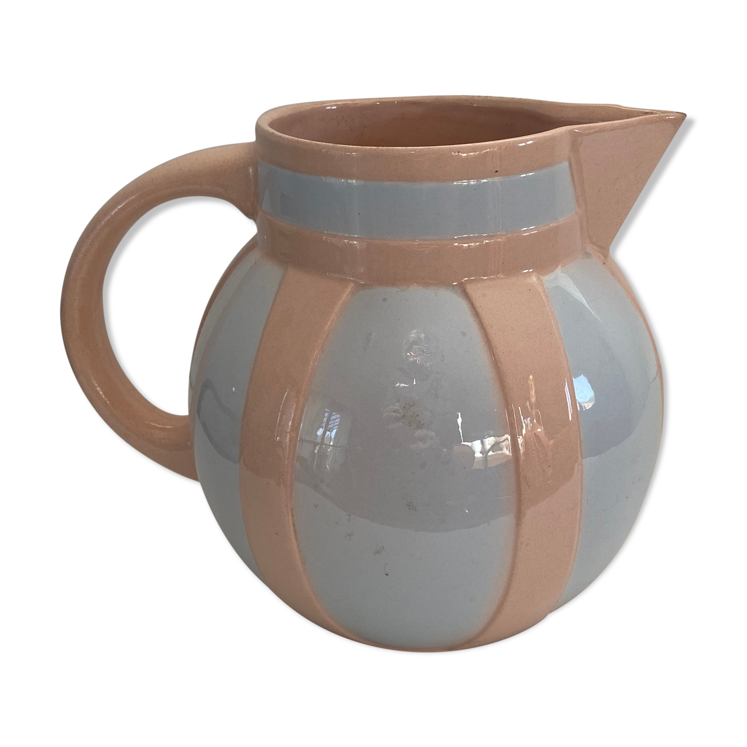 Carafe digoin and vintage sarreguemines