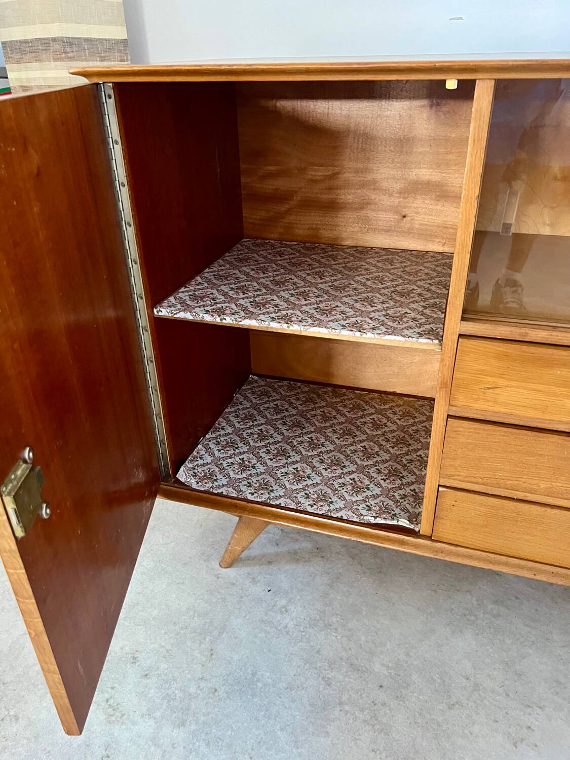 Old oak sideboard from the 50s, reconstruction period