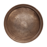 Classic Napoleon III Fleuron classic silver metal service platter