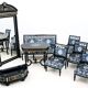 A unique, historic living room set - Hans Makart, Austria, first half of th