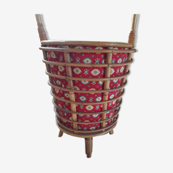 Rattan sewing basket 60