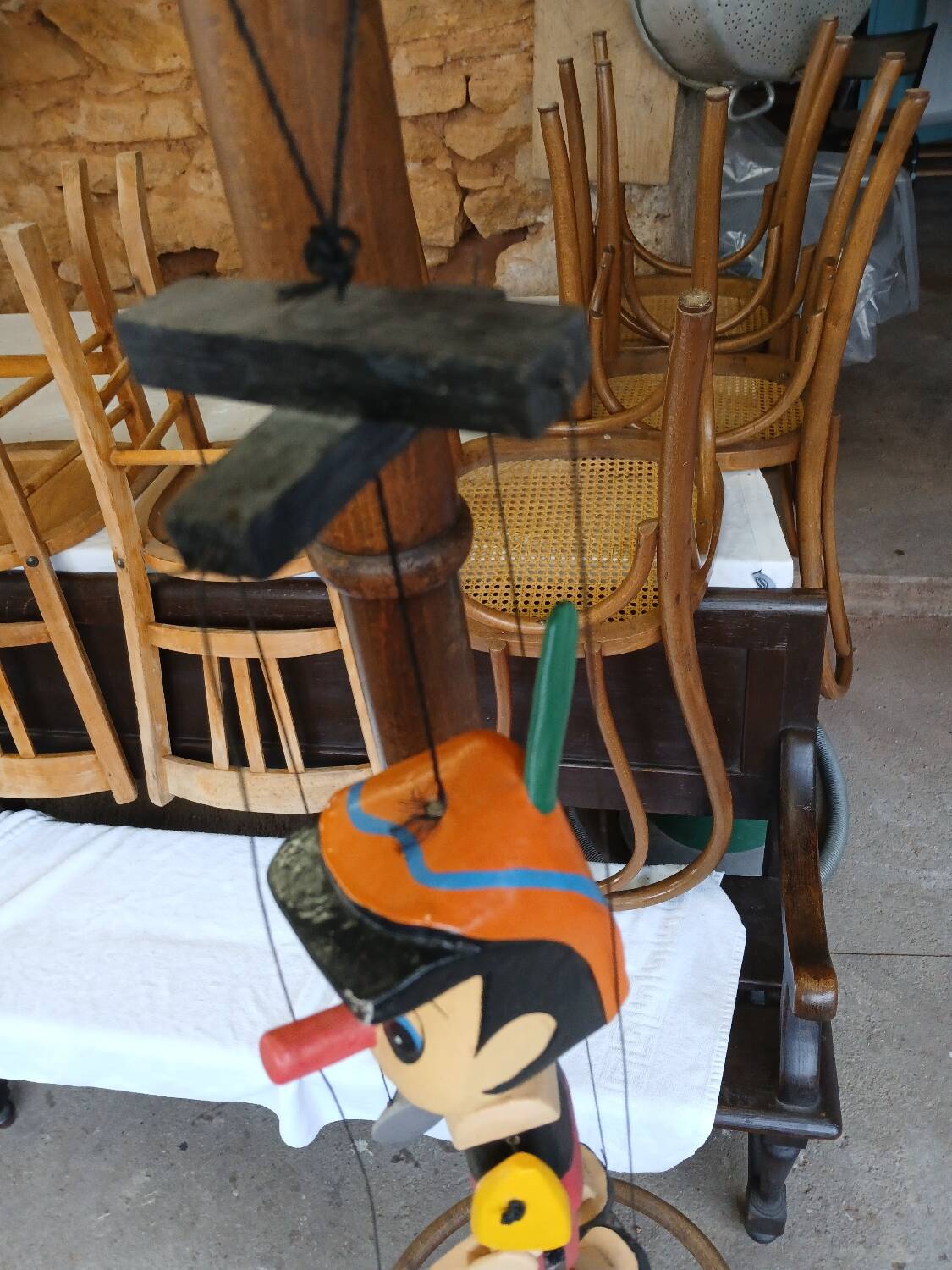 Marionnette en bois Pinocchio