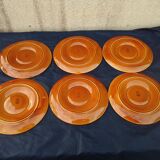6 artichoke plates in Gien earthenware diam 23 cm