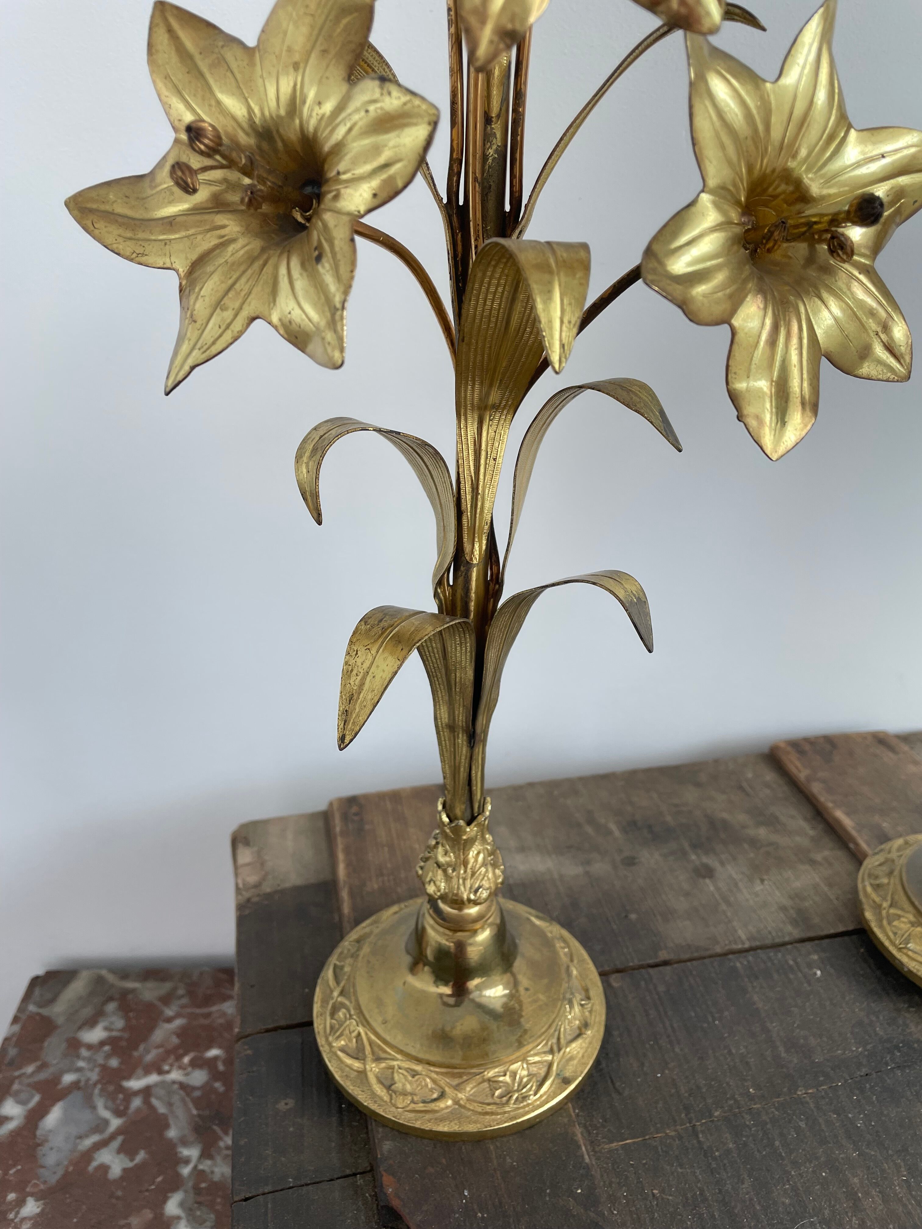 Decorative elements - brass and bronze with décor - fleurs-de-lys - France