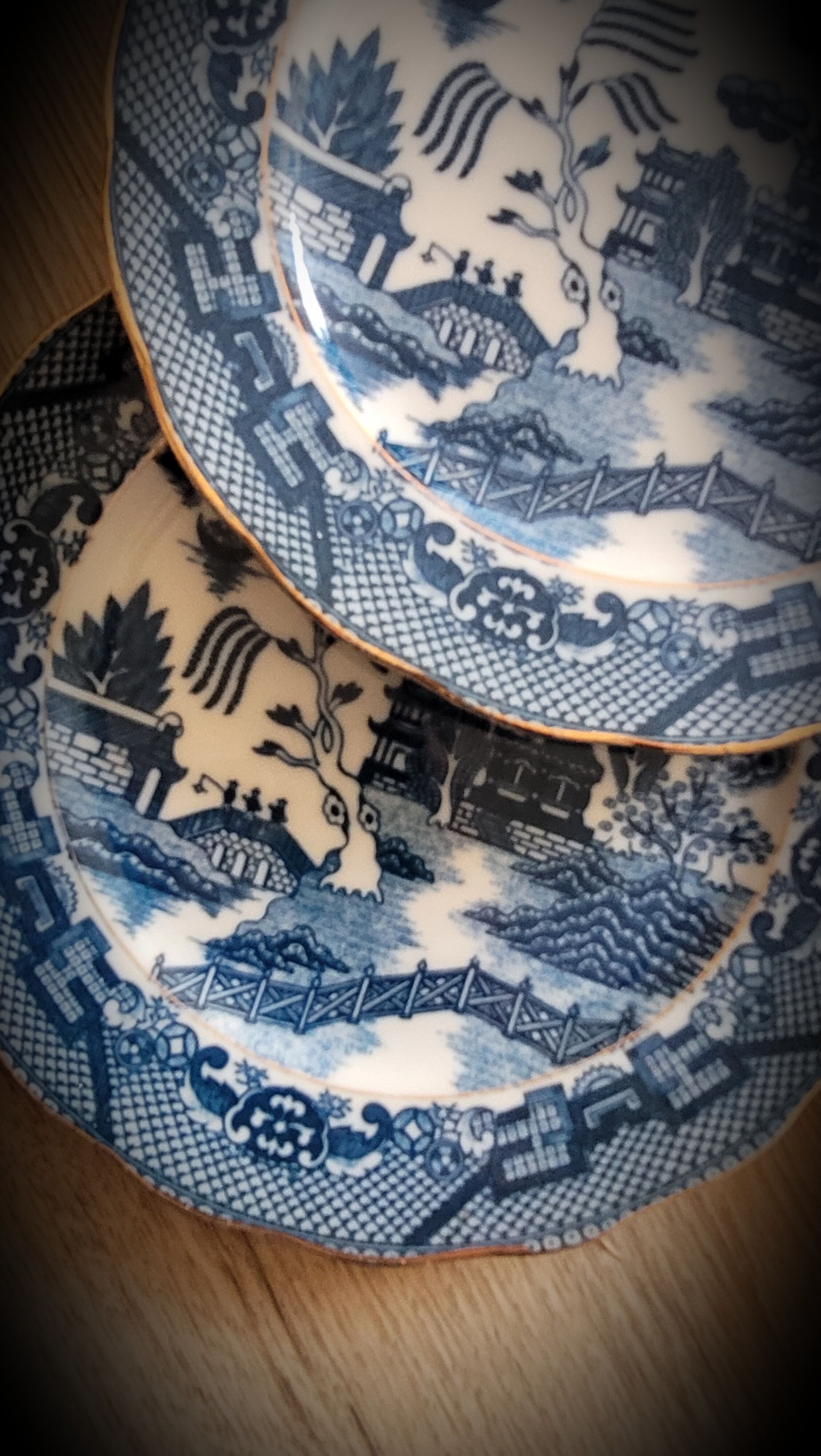 Set 6 plates with Japanese pattern