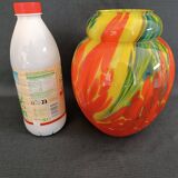 Art deco vase in multi-layered glass.