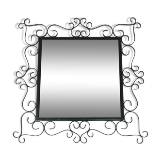Square mirror Chaty Vallauris, 50 years