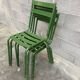 4 vintage bistro chairs 60s metal