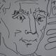 Picasso original lithograph 1959 Frédéric Joliot-Curie 38x28cm