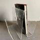 Vintage plexiglass magazine holder, 1970s
