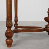 French Empire‑Style Oak Side Table with Gilt Details, ca. 1900