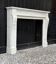 Louis XVI style fireplace in white Carrara marble circa 1880