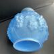 Blue Art Deco vase signed Etaleune Paris France
