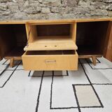 Small vintage sideboard 1960 compass foot