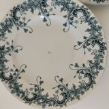 6 assiettes terre de fer Saint-Amand Hamage – décor Byzantin