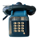 Old Blue Phone Vintage S63 Socotel with Ptt Keyboard
