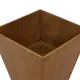 Vintage wooden planter with a minimalist, geometric design