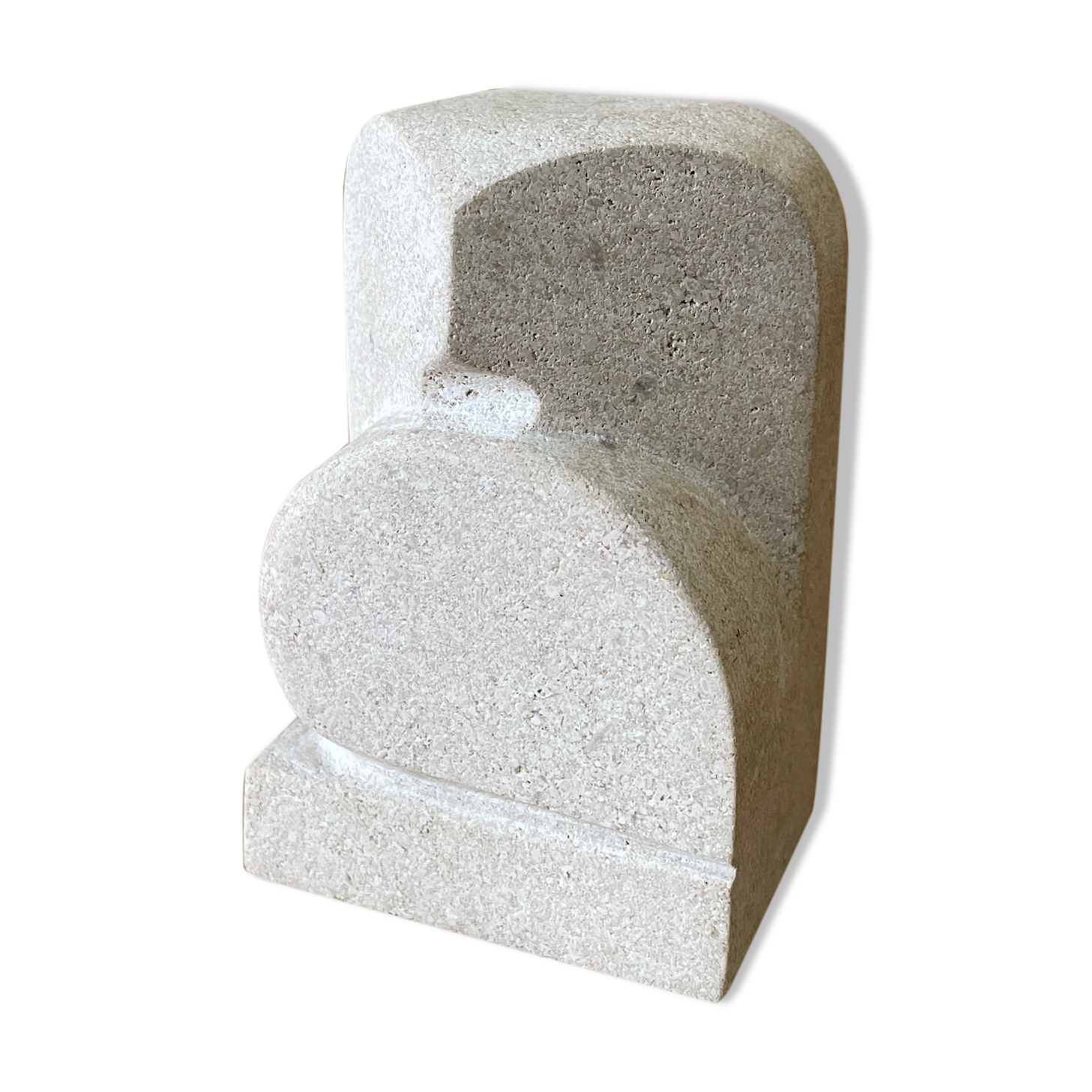 Owl/Owl Travertine Paperweight - 1970s