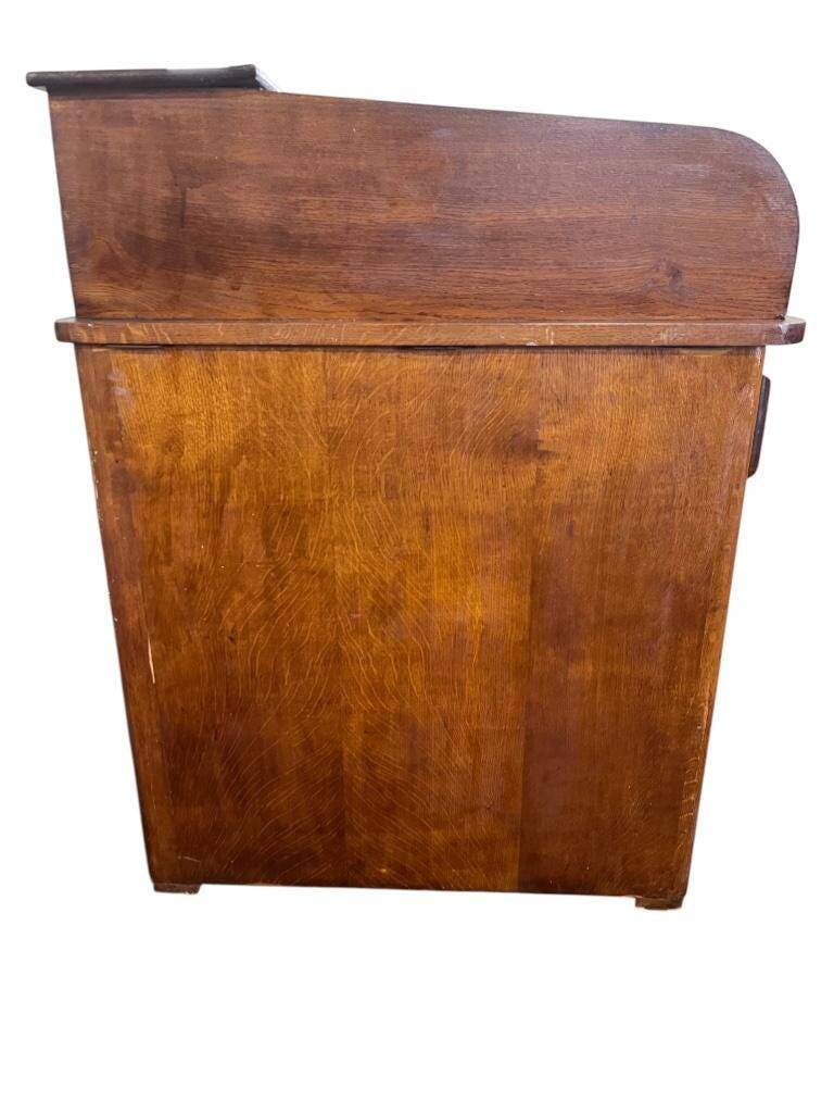 Vintage American desk with roller shutter