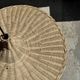Small suspension, rattan luminaire in hat shape D:60cm